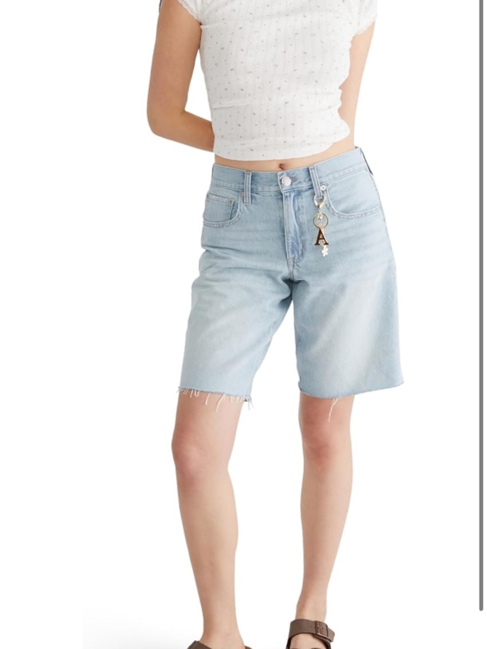 Aeropostale Women's Low Rise Baggy Denim Jorts 11” inch